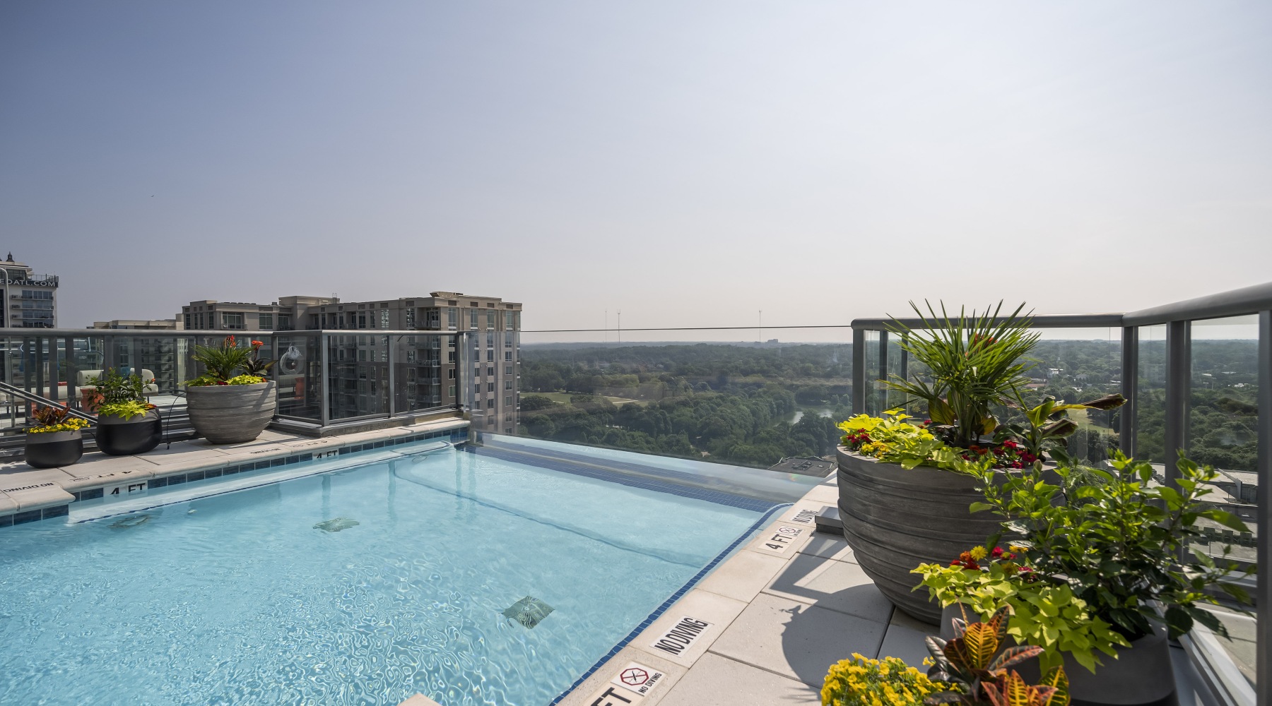 Azure On the Park Midtown Atlanta GA Infinity Pool View Azure On the Park Midtown Atlanta GA Infinity Pool View